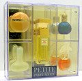 Petite Parfumerie Chloe, Lagerfeld, Cerruti, Arden 5 x Miniatur in Setzkasten