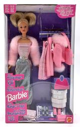 1999 My Wardrobe Barbie Puppe mit pink Fashions / Mode Fan / Mattel 22962, NrfB