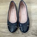 Dunkelblaue Lack  Ballerina Flats Von Tamaris  In Gr 40