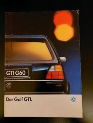 VW Volkswagen Golf 2 GTI 16v G60 Edition One Prospekt Katalog