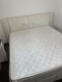 Schlafzimmer Boxspringbett 200x200 mit matratze gebraucht Bett Weiß - Beige