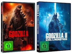 Godzilla (2014) + Godzilla II (2): King of the Monsters # 2-DVD-SET-NEU