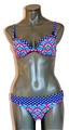 Marc O`Polo Bikini Gr 36 A Muster mehrfarbig Softcup Träger Strand Beach Pool