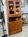 DYRLUND Vitrine Teak Holz Eckschrank Mid Century 70er Danish Design Kommode