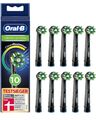 Oral-B CrossAction mit CleanMaximiser Black Edition Aufsteckbürste - Schwarz, 10