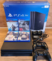 Sony PlayStation 4 Pro 1TB PS4 & 2 Controller & 4 Spiele & Dock Station & OVP