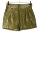 EDITED Kunstlederhose Damen Gr. DE 38 khaki Casual-Look