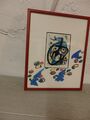 Joan Miro Bild in Rahmen 31 X 25 cm groß