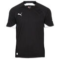 Puma Herren Shirt Power Cat Fußball Fitness Sportshirt Trikot Gr.S schwarz-weiß