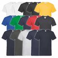 3er 5er oder 10er Pack Fruit of the Loom Valueweight V-Neck T Herren Basic Shirt