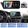 10,25" Carplay Für Audi A4/A5/B8/S4/S5 Android 13 Autoradio GPS Navi WIFI 6+64G