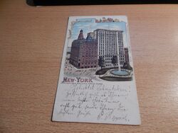 Alte AK Gruss aus New-York 1901