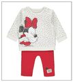Disney Baby Mädchen Minnie Mouse gestepptes Sweatshirt & Leggings 2-teiliges Outfit NEU