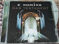 📀 E Nomine – Das Testament - 1999 CD sehr guter Zustand Euro House Tech House