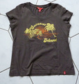 edc by esprit Damen Pulli T - Shirt braun mit Motiv Gr S M 36 38 tragbar