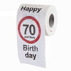 Lustiges Klopapier zum 18 30 40 50 60 70 Geburtstag Fun Toilettenpapier Geschenk