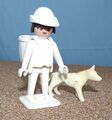 PLAYMOBIL 3612, 3637: COLOR Bauer mit seltenem Buckelkorb, Weidenkorb und Hund