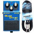 Boss BD-2 Blues Driver Effektgerät + Klinkenkabel