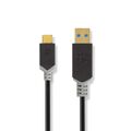 1m USB 3.2 Kabel | Stecker Typ C  A-Stecker vergoldet PC Smartphone 60W Handy