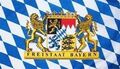 Fahne Flagge Bayern Freistaat mit Löwen Staatswappen 90x150 cm Hissfahne Fahnen