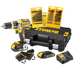 DeWALT Akku-Schlagbohrschrauber Akkuschrauber Li-Ion Set + Zubehör DCK795S2T NEU