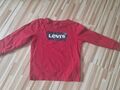 LEVI'S Langarmshirt Gr 92 Rot Schwarz Weiß