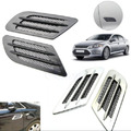 101813 Schwarz Silber Deko Ventilation Luft-Grill Sport.Look für AUTO