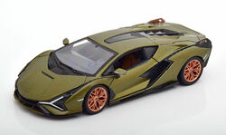 1:24 Bburago Lamborghini Sian FKP37 2020 greenmetallic