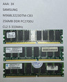 256 MB SD RAM DDR-333 PC2700U Samsung M368L3223DTM-CB3 CL2.5