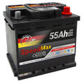 Autobatterie 55Ah 12V +50% Power 520A ersetzt 45Ah 50Ah 52Ah 52Ah 60Ah Speed Max