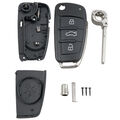 Autoschlüssel Klapp Schlüssel 3Tasten Gehäuse Fernbedienungen  Für Audi TT A3 Q3