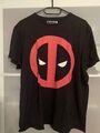 Marvel Comics Deadpool T-Shirt Schwarz Unisex Splat Lizenzware Regular Fit GR. L