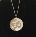 Yin & Yang 🕉 Om Halskette mit Amulett Anhänger Sterling Silber Zen Schmuck