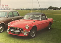 Vintage Auto-MGB Typ Sport - JLY 241K - Farbfoto - 7 Zoll x 5 Zoll