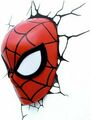 Spiderman 3D Maske FX LED Wandleuchte Aufkleber hängen Dekoration Wunder Charaktere  