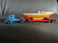 Majorette Scania 365 Boot Transporter Anhänger 21502 Spielzeugauto Kinder LKW