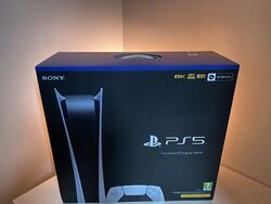 Sony PlayStation 5 Digital Edition Konsole (PS5) • WEISS • 825 GB • VERFOLGTER POST