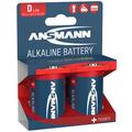 Alkaline Batterie 'RED', Mono D, 2er Blister ANSMANN 1514-0000 (4013674007493)