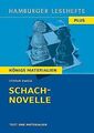 Schachnovelle von Stefan Zweig (Textausgabe): Hambu... | Buch | Zustand sehr gut