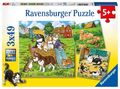 Ravensburger Kinderpuzzle - 08002 Süße Katzen und Hunde - 3 x 49 Teile