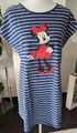 Schönes Nachthemd von Disney Minnie Mouse Gr. M,Blau Weiß Gestreift, 100% BW,C&A