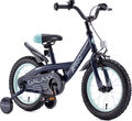 12 Zoll Kinderfahrrad BMX Fahrrad für Jungen und Mädchen Stützrädern Galaxy Blau