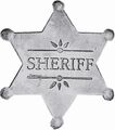 Deputy Sheriff Stern US altsilber Sheriffstern Western Cowboy USA Marshal