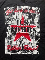 U.S. BOMBS Shirt L Duane Peters The Hunns Gunfight  Exploding Fuckdolls Disaster