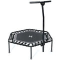 SportPlus Fitness Trampolin, mit Haltestange (höhenverstellbar)