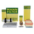 MANN Filterset 4-tlg für AUDI A4 (8K B8) A5 (8T 8F) Q5 (8RB) 2.0 TDI 120-177 PS