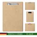 Bütic Holz MDF/HDF Klemmbrett Standardform Clipboard A3 A4 A5 A6