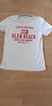Herren T-Shirt S.oliver Gr. L weiß mit Print rot