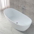 Freistehende Design Badewanne aus Mineralguss, Steinwanne KKR-B034