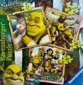 Ravensburger 'SHREK FOREVER AFTER' 3 Puzzles in 1 Box ~ komplett